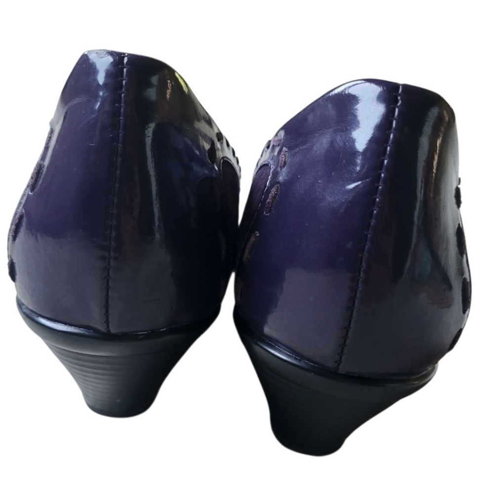 Softspots Sheridan Purple Suede Comfort Pumps Size 9 Narrow - Picture 3 of 7